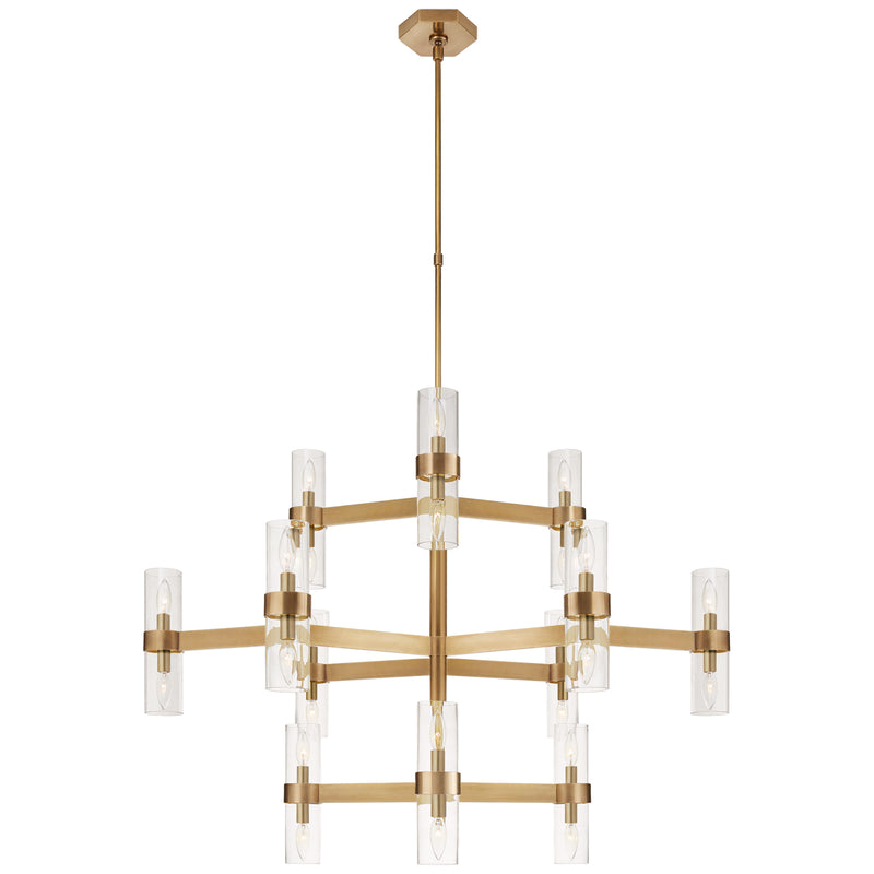 Margita 24 Light Chandelier in Hand-Rubbed Antique Brass