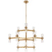 Margita 24 Light Chandelier in Hand-Rubbed Antique Brass