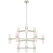 Margita 24 Light Chandelier in Polished Nickel