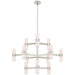 Margita 24 Light Chandelier in Polished Nickel