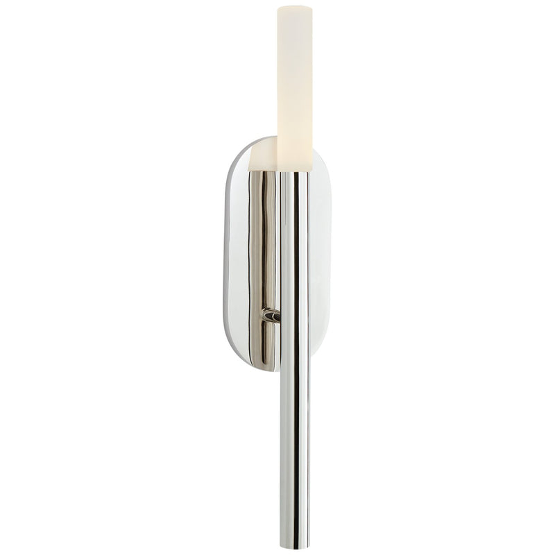Rousseau Medium Bath Sconce in Polished Nickel