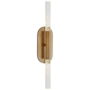 Rousseau Medium Vanity Bath Sconce in Antique-Burnished Brass