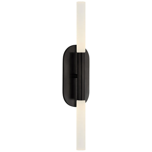 Rousseau Medium Vanity Bath Sconce in Bronze