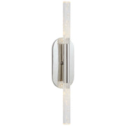 Rousseau Medium Vanity Bath Sconce in Polished Nickel