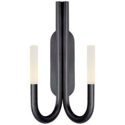 Rousseau Double Wall Sconce in Bronze