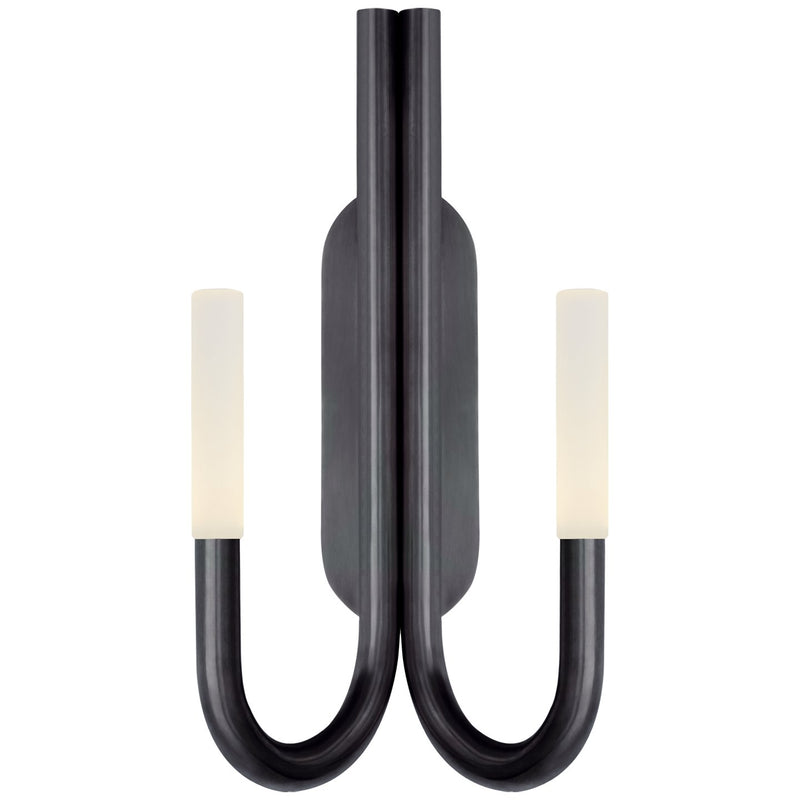 Rousseau Double Wall Sconce in Bronze