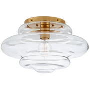 Tableau Medium Flush Mount in Antique-Burnished Brass