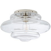 Tableau Medium Flush Mount in Polished Nickel