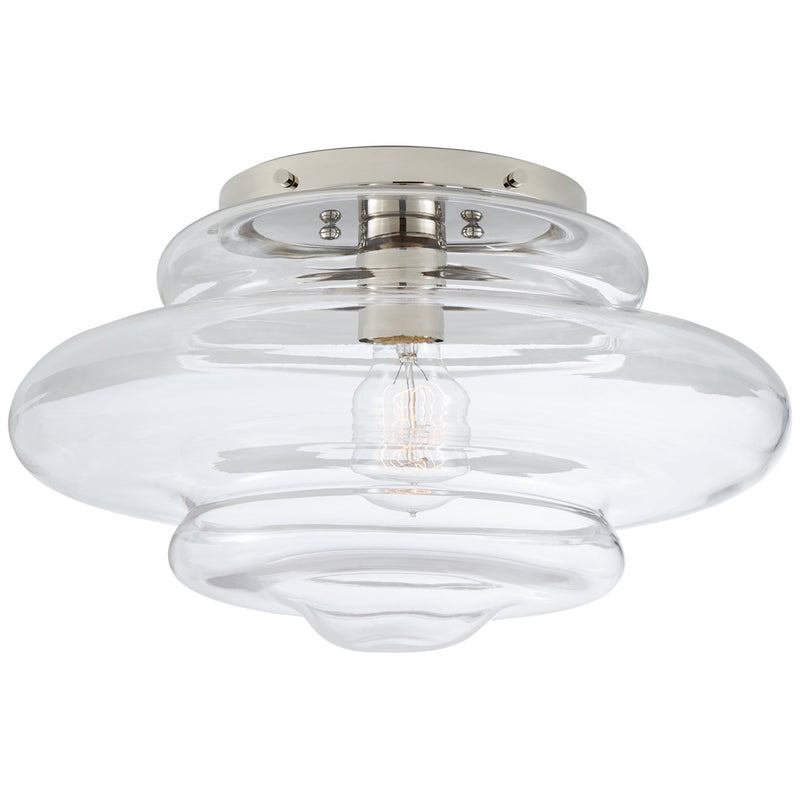 Tableau Medium Flush Mount in Polished Nickel