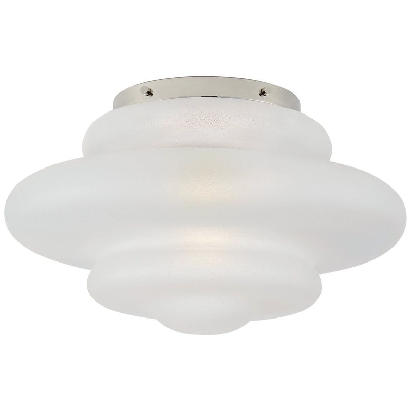 Tableau Medium Flush Mount in Polished Nickel