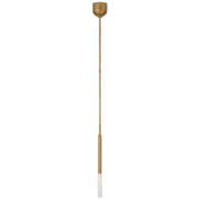 Rousseau Single Mini Pendant in Antique-Burnished Brass