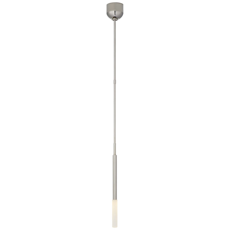 Rousseau Single Mini Pendant in Polished Nickel