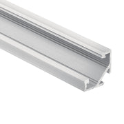 ILS TE Series 96" Tape Light Extrusion Channel in 45 Degree Surface