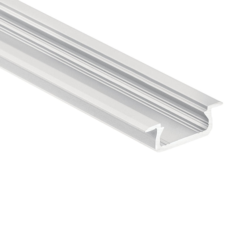 ILS TE Series 96" Tape Light Extrusion Channel in Shallow Well Recessed