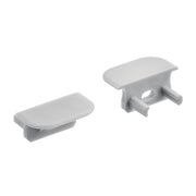 ILS TE Series Tape Light Channel End Caps in Standard Depth Recessed
