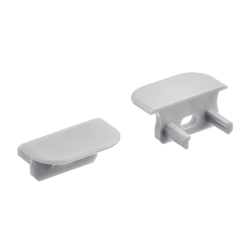 ILS TE Series Tape Light Channel End Caps in Standard Depth Recessed