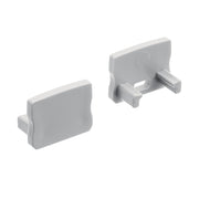 ILS TE Series Tape Light Channel End Caps in Standard Depth Surface High