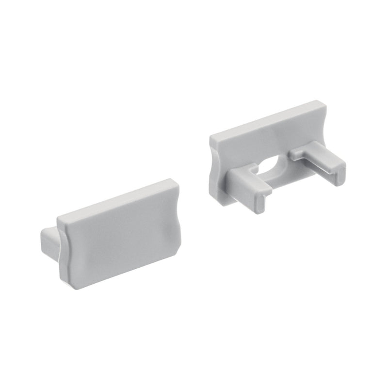 ILS TE Series Tape Light Channel End Caps in Standard Depth Surface