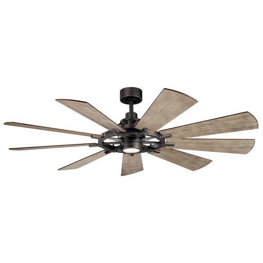 Gentry 65" Ceiling Fan with Light in Anvil Iron