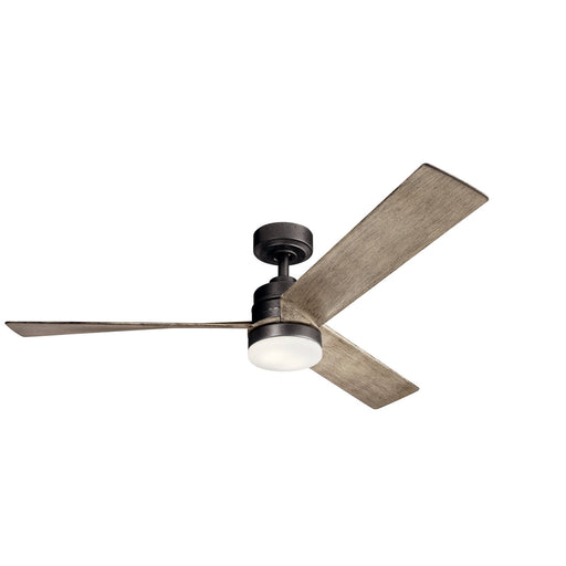 Spyn 52" Ceiling Fan with Light in Anvil Iron