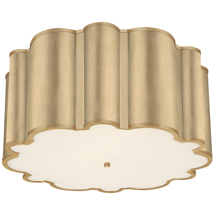 Markos Four Light Flush Mount in Gild