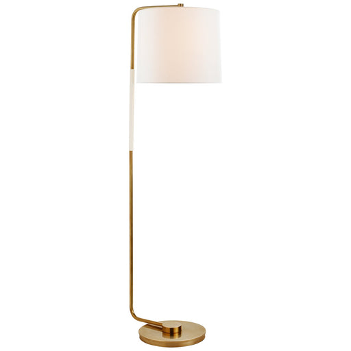 Swing Articulating Floor Lamp in Soft Brass