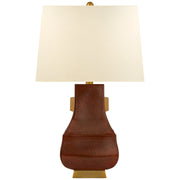 Kang Jug Large Table Lamp in Autumn Copper with Burnt Gold