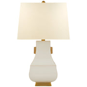 Kang Jug Large Table Lamp in Ivory with Burnt Gold