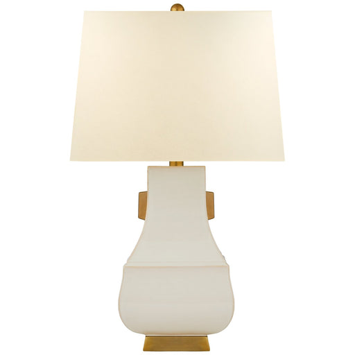 Kang Jug Large Table Lamp in Ivory with Burnt Gold