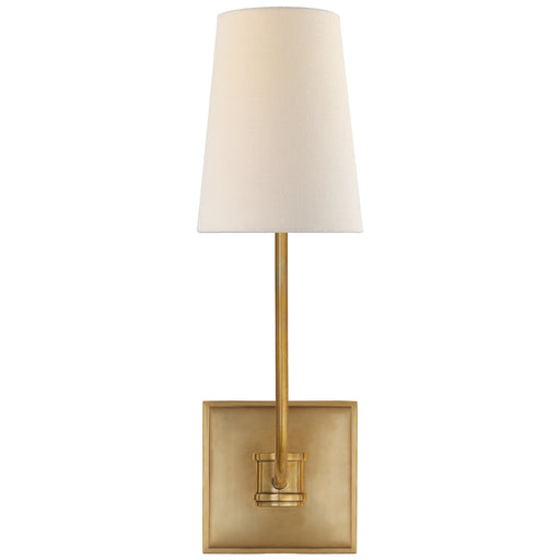 Venini One Light Wall Sconce in Antique-Burnished Brass