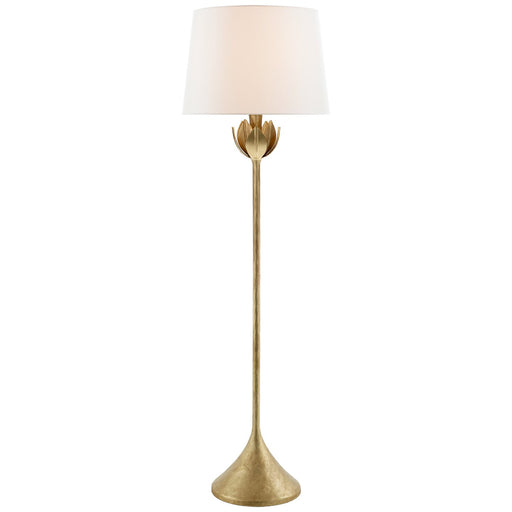 Alberto Large Floor Lamp in Antique Gold Leaf