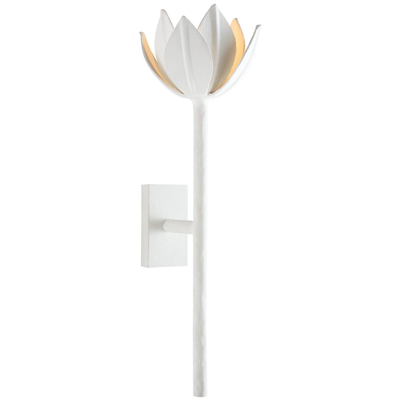 Alberto Medium Wall Sconce in Plaster White