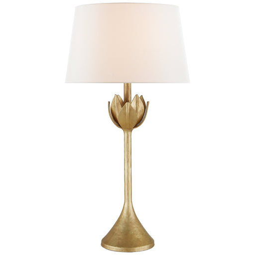 Alberto Large Table Lamp in Antique Gold Leaf