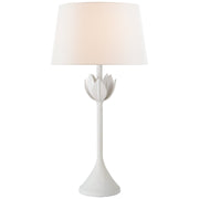 Alberto Large Table Lamp in Plaster White