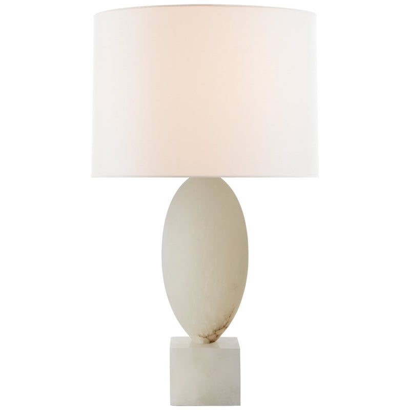 Versa Large Table Lamp in Alabaster