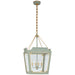 Caddo Four Light Lantern in Celadon with Gild