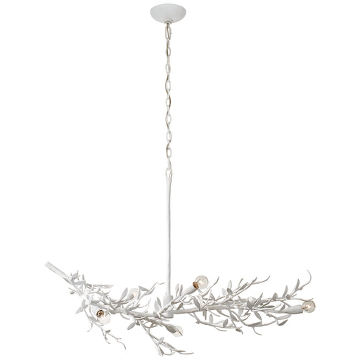 Mandeville Six Light Chandelier in Plaster White