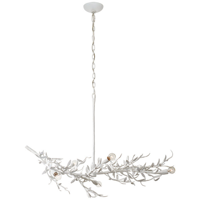 Mandeville Six Light Chandelier in Plaster White