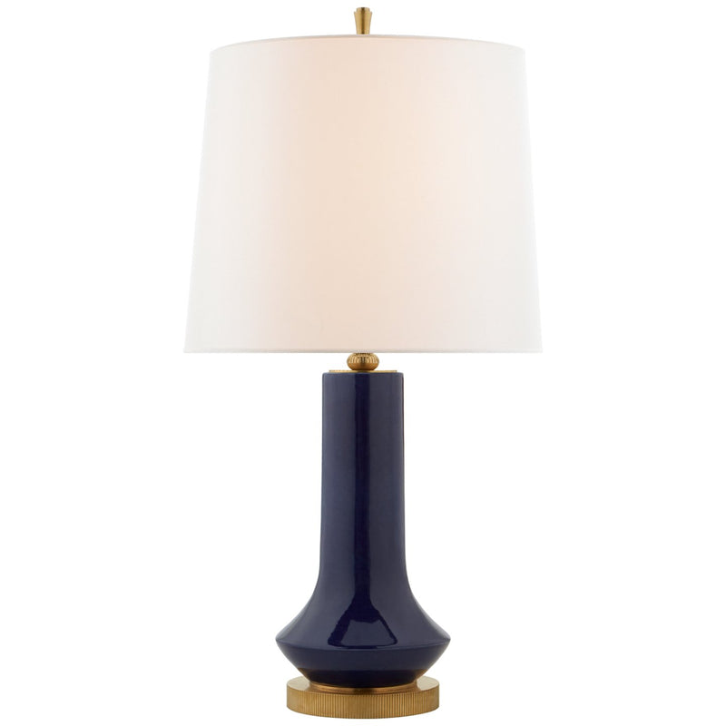 Luisa Large 2-Light Table Lamp in Denim Porcelain