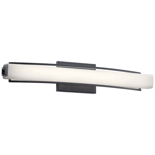 Rowan Linear Bath Sconce 25" LED in Matte Black - Lamps Expo
