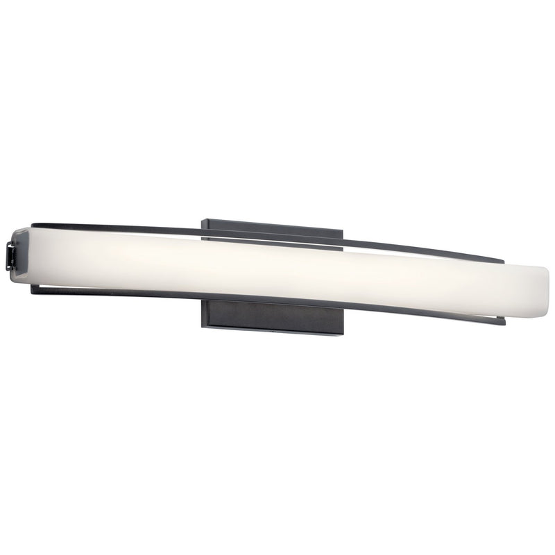 Rowan 25" LED Bath Vanity Light in Matte Black