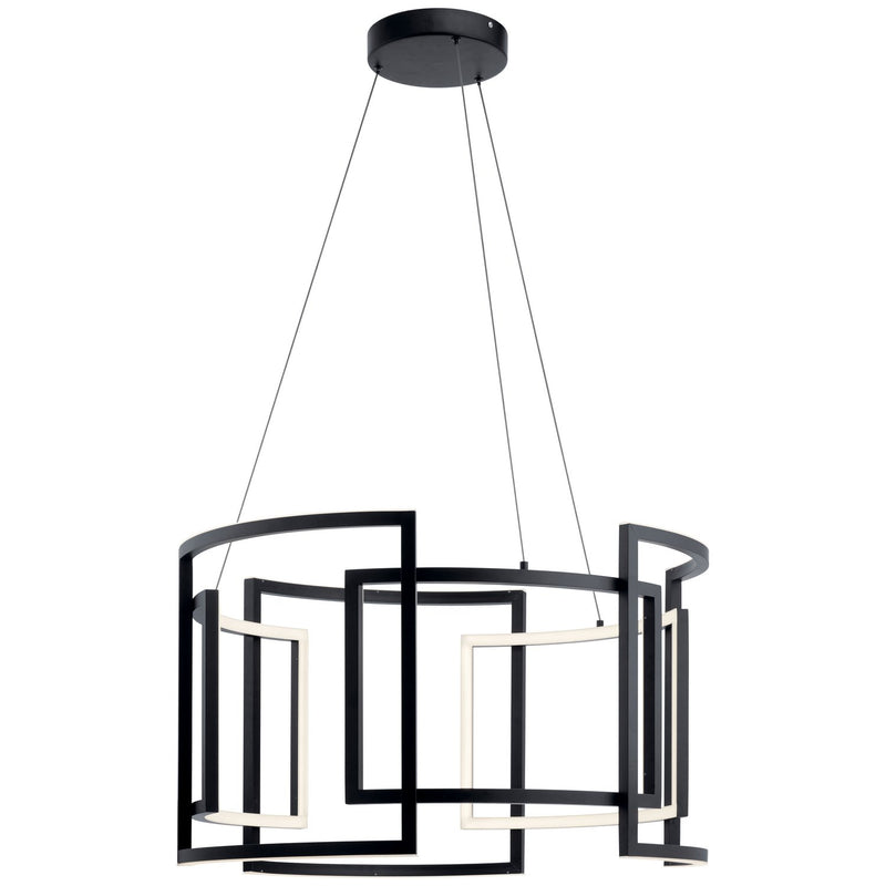 Melko 32" LED Pendant in Black