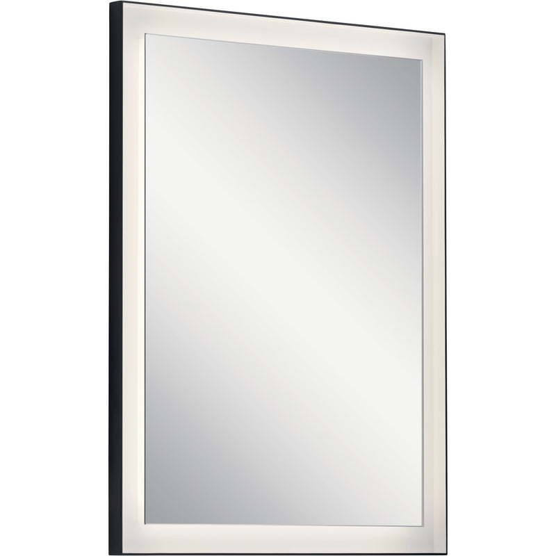 Ryame Lighted Mirror in Matte Black