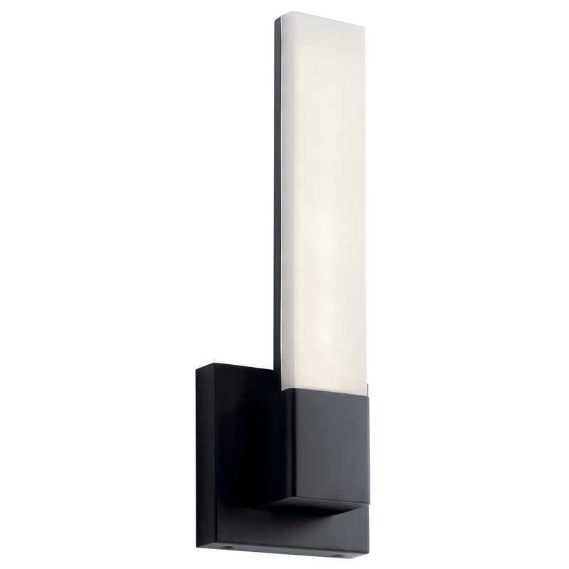 Neltev Bath Sconce with Downlight in Matte Black
