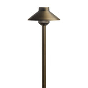 Landscape LED Tall Stepped Dome Path Light in Centennial Brass