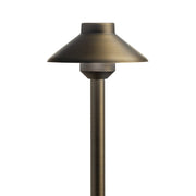 Landscape LED Short Stepped Dome Path Light in Centennial Brass