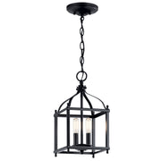Larkin 2-Light Mini Chandelier in Black