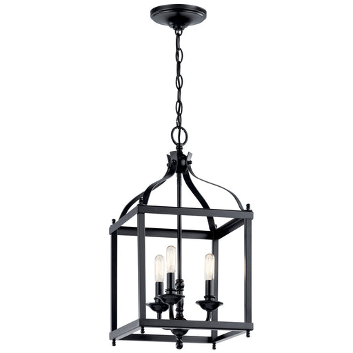 Larkin 3-Light Mini Chandelier in Black