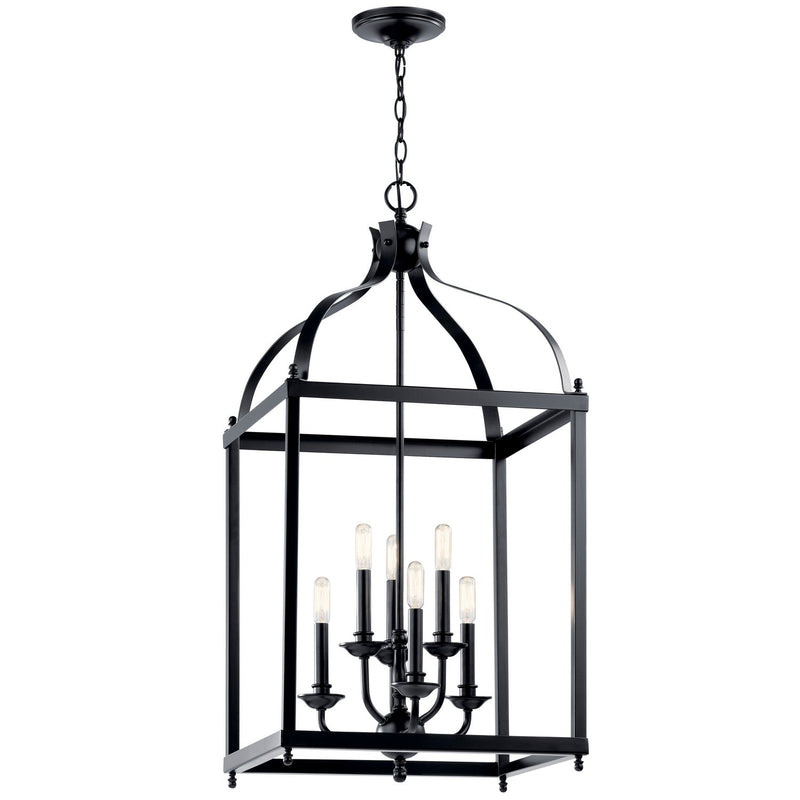 Larkin 6-Light Chandelier in Black