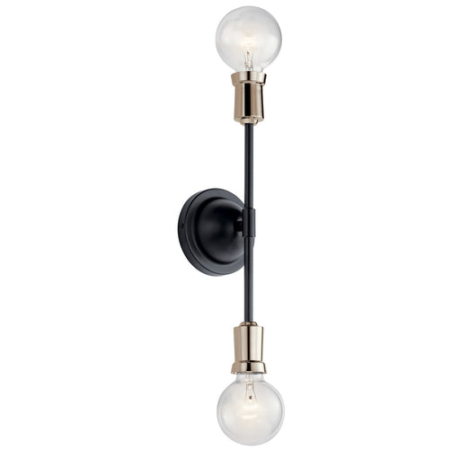 Armstrong 2-Light Wall Sconce in Black